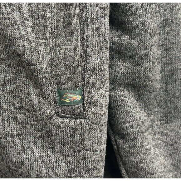 Orvis Men’s Quarter Zip Sherpa Lined Pullover Sweater XL Outdoor Gray - Picture 7 of 12